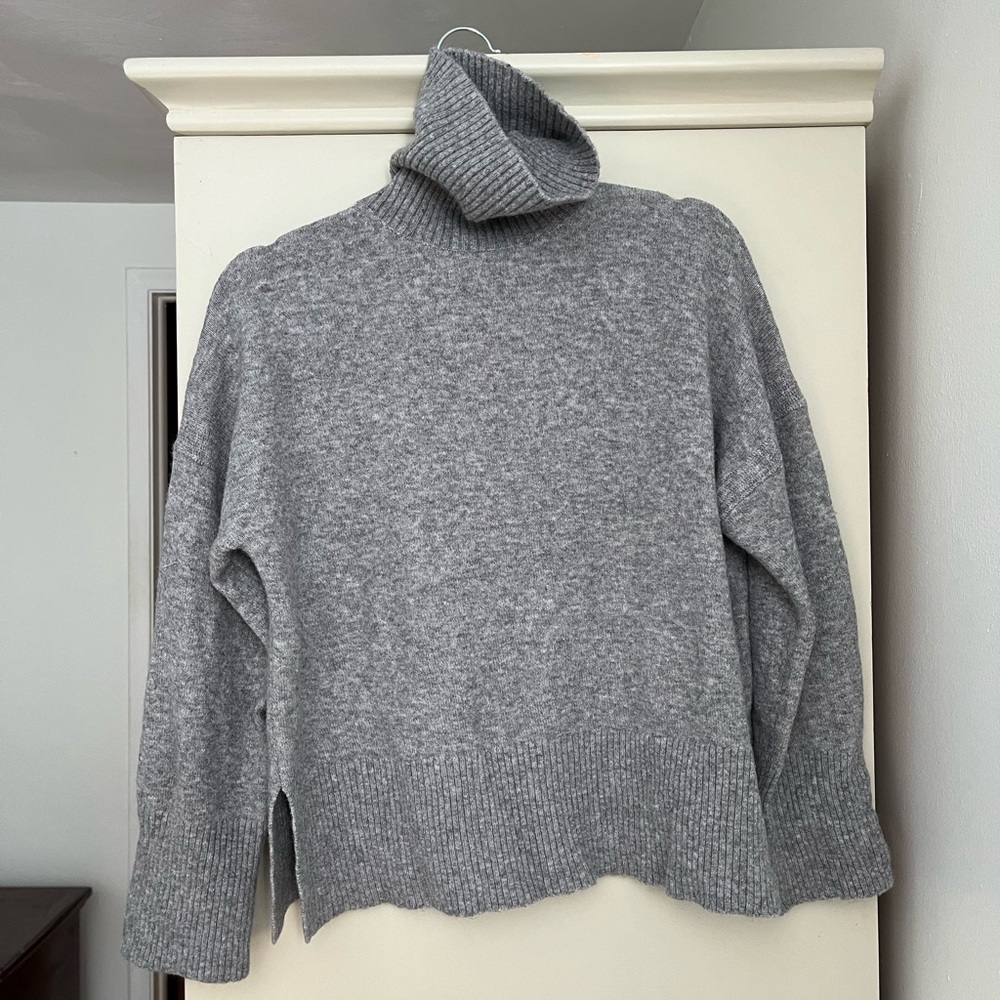 J. Crew Gray Turtleneck Sweater